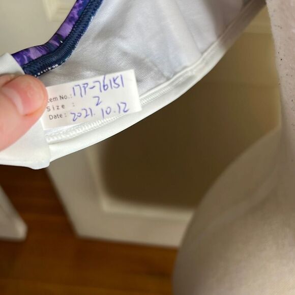 Hot Topic Galaxy Ruffled Halter Triangle Swim Top Plus Size 2 - Picture 4 of 5